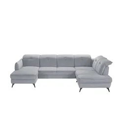 medium Wohnlandschaft inklusive diverser Funktionen Milan , grau