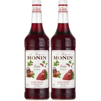 MONIN Erdbeer Sirup 1 Liter (Packung mit 2)