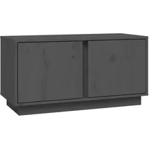 vidaXL TV-Schrank Grau 80x35x40,5 cm Massivholz Kiefür Modell 2