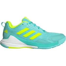 adidas Novaflight 2 Hallenschuhe Damen JR9569 - flash aqua/lucid lemon/cloud white 38 2/3