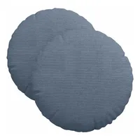 VidaXL Sitzkissen 2 pcs Blau Ø 40 cm Cordstoff