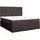 vidaXL Boxspringbett 180 x 200 cm Dunkelbraun