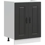 vidaXL Spülenunterschrank Kalmar 60 x 46 x 81,5 cm Schwarz