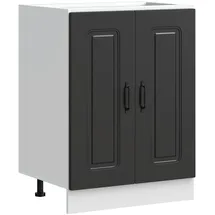 vidaXL Spülenunterschrank Kalmar 60 x 46 x 81,5 cm Schwarz