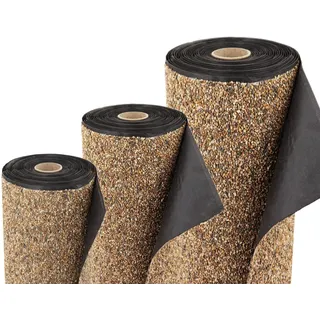 Aquagart Steinfolie 1m x 1m breit Für Bachlauf Ufer Teichfolie Teich Folie Sandfarben