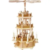 Richsrd Glässer,Pyramide Geburt 2-stöckig, elektrisch,Seiffen, Erzgebirge#16715