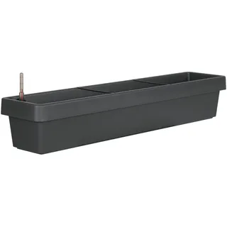 geli Bewässerungsblumenkasten Viva Kunststoff anthrazit 100 cm