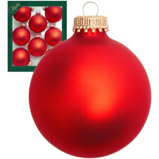Krebs Glas Lauscha Christbaumkugeln, Rot, Glas, 7x7x7 cm, Dekoration, Weihnachtsdekoration, Weihnachtsbaumschmuck, Weihnachtskugeln