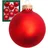 Krebs Glas Lauscha Christbaumkugeln, Rot, Glas, 7x7x7 cm, Dekoration, Weihnachtsdekoration, Weihnachtsbaumschmuck, Weihnachtskugeln