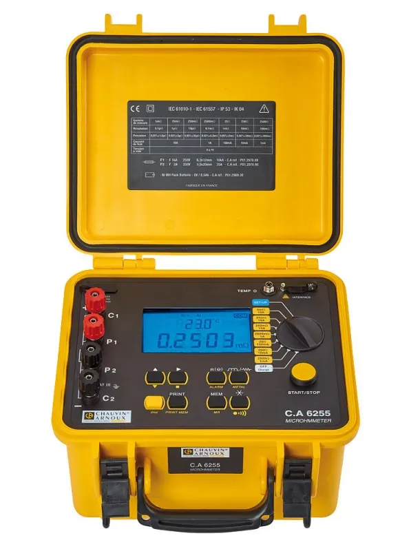 Chauvin Arnoux CA 6255, LCD, Akku, Nickel-Metallhydrid (NiMH), 270 mm, 250 mm, 1