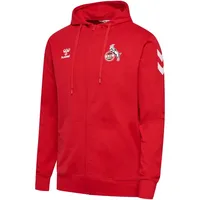 hummel 1. FC Köln Travel Kapuzenjacke 2024/25 3062 - true red 3XL