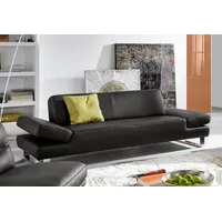 2-Sitzer W.SCHILLIG "taboo Designsofa mit hohem Sitzkomfort, Breite 202cm, Sitztiefe 59cm", grau (anthrazit z69), B:202cm H:76cm T:91cm, Flachgewebe S22 (100% Polyester);Stoff S37 (100% Polyester): Luxus-Microfaser in Lederoptik;Longlife Xtra-Leder Z59: Glattleder mit modischer Prägung. Hautstärke 0, 9 - 1, 1 mm;Longlife Xtra-Leder Z69: Das feinnarbige, gedeckte Softleder Z69 besticht durch seine außergewöhnliche Weichheit im trendigen »Vintage-Look«, Hautstärke 0, 9 - 1, 1 mm, Sofas, mit Normaltiefe,