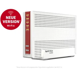 AVM FRITZBox 6690 Cable Wireless Router Kabelmodem 4-Port-Switch GigE, 2.5 GigE WiFi6 Dual-Band VoIP-Telefonadapter