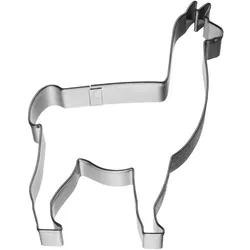 RBV BIRKMANN Birkmann Ausstechform Lama, Plätzchenform, Ausstecher, Ausstechform, Keks Form, Edelstahl, 8,5 cm, 198036