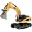 AMEWI Bagger Mini-Bagger 8CH RTR gelb/grau/schwarz (22744)