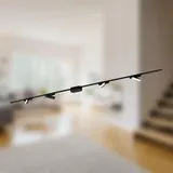 B.K.Licht BRILONER Luxtrail Komplettset, 4x LED Tracklight, Schwenkbar, Lampen, Lichtschienensystem Decke, Strahler Schiene, Deckenlampe, Deckenleuchte, Spotlight, 2m, Schwarz