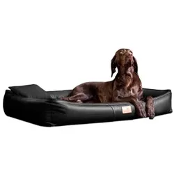 Tierlando ® CLIFFORD LATEX Orthopädische Hundematratze schwarz 85 cm, 16 cm, 60 cm