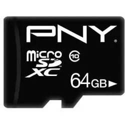 PNY Speicherkarte "Performance Plus", schwarz, 64 GB, Speicherkarten