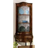 JVmoebel Eckvitrine Stilvolle Glas- und Holzmöbel für jedes Zuhause Made in Europa braun