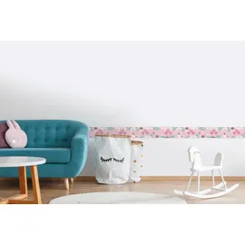 A.S. Création Flamingo Love Bordüre 10 cm 5 m Grün/Rosa 403758
