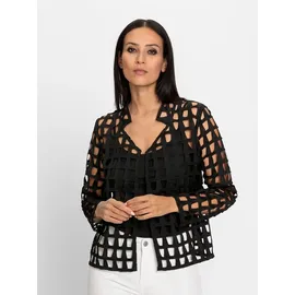 Heine Blusenblazer in schwarz-gemustert | Gr.: 40