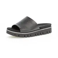 Gabor Damen Pantoletten, Frauen Slipper,Moderate Mehrweite (G),Sommerschuhe,sommerclogs,Sandalen,Slides,schwarz (S.schwarz),37.5 EU / 4.5 UK - 37.5 EU