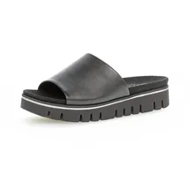 Gabor Damen Pantoletten, Frauen Slipper,Moderate Mehrweite (G),Sommerschuhe,sommerclogs,Sandalen,Slides,schwarz (S.schwarz),37.5 EU / 4.5 UK - 37.5 EU