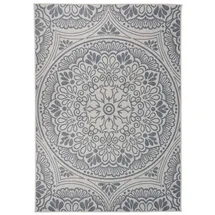 vidaXL Outdoor-Teppich 140 x 200 cm blaues muster