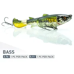 Wobbler - Drunken Mullet – 9.5cm – Bass EINHEITSGRÖSSE