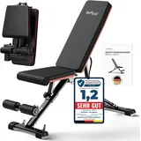 DH FitLife Hantelbank klappbar verstellbar | Schrägbank & Flachbank