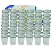 Mambocat 48er Set Weck Gläser 160 ml Sturzgläser mit