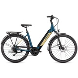 Ghost E-Bike "E-Teru B Essential Low EQ" E-Bikes Gr. 54 cm, 27,5 Zoll (69,85 cm), blau (beige, blau) E-Bikes