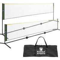 Kasaca Höhenverstellbares Netz für Volleyball, Badminton, Pickleball, Beach Paddle