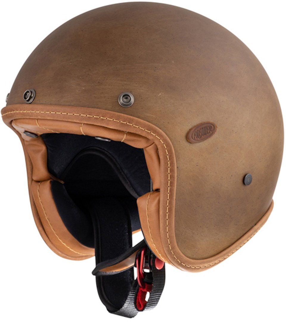 Premier Le Petit Classic B.O.S. Brown Old Style BM Jet Helm, bruin, S Voorman