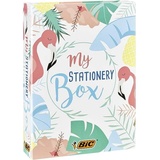 BIC Schreibwaren-Set My Stationary Box in Flamingo Design