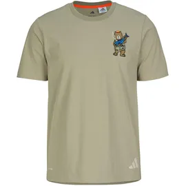 adidas Xploric Climacool Embroidery Graphic T-Shirt - Funktionsshirt - beige-sand