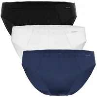 Ammann Slip Herren Slip 3er Pack - Mini Slip Cotton & More blau|schwarz XL