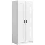 xonox.home Wäscheschrank Visby 80 x 195 x 56 cm Weiß