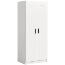 xonox.home Wäscheschrank Visby 80 x 195 x 56 cm Weiß
