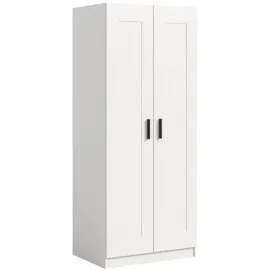 xonox.home Wäscheschrank Visby 80 x 195 x 56 cm Weiß