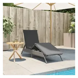 vidaXL Sonnenliege 200 x 57 x 85 cm Grau