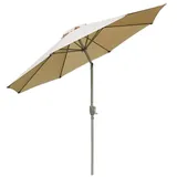 MCW Sonnenschirm Asti Ø 3m Neigbar Creme