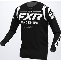 FXR Revo RaceDiv Motorcross Jersey, zwart-wit, XS Voorman