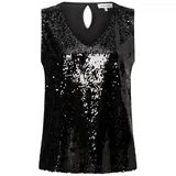 More & More Pailletten-Top, schwarz, GLAM Collection
