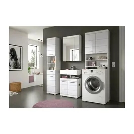 xonox.home Waschmaschinenschrank Scout 63 x 191 x 24 cm Weiß