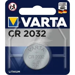 VARTA Knopfzelle Lithium CR2032, 1er Blister