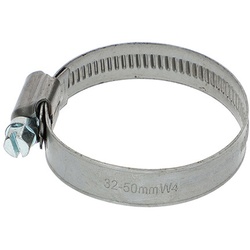 Schlauchschelle Edelstahl W4, Bandbreite 12 mm, Spannbereich 32 - 50 mm (1 1/2" + 2")