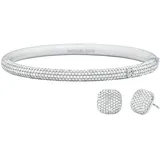 Michael Kors Armband Messing Silber/Zirkonia 8618SET Größe 17 cm