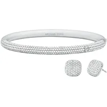 Michael Kors Armband Messing Silber/Zirkonia 8618SET Größe 17 cm