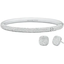 Michael Kors Armband Messing Silber/Zirkonia 8618SET Größe 17 cm